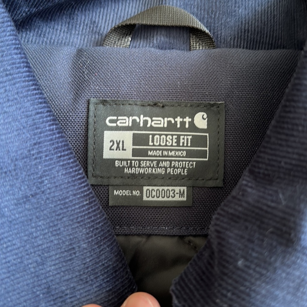 NEW XXL Carhartt mens Loose Fit Duck Insulated Traditional Coat work - Picture 5 of 8